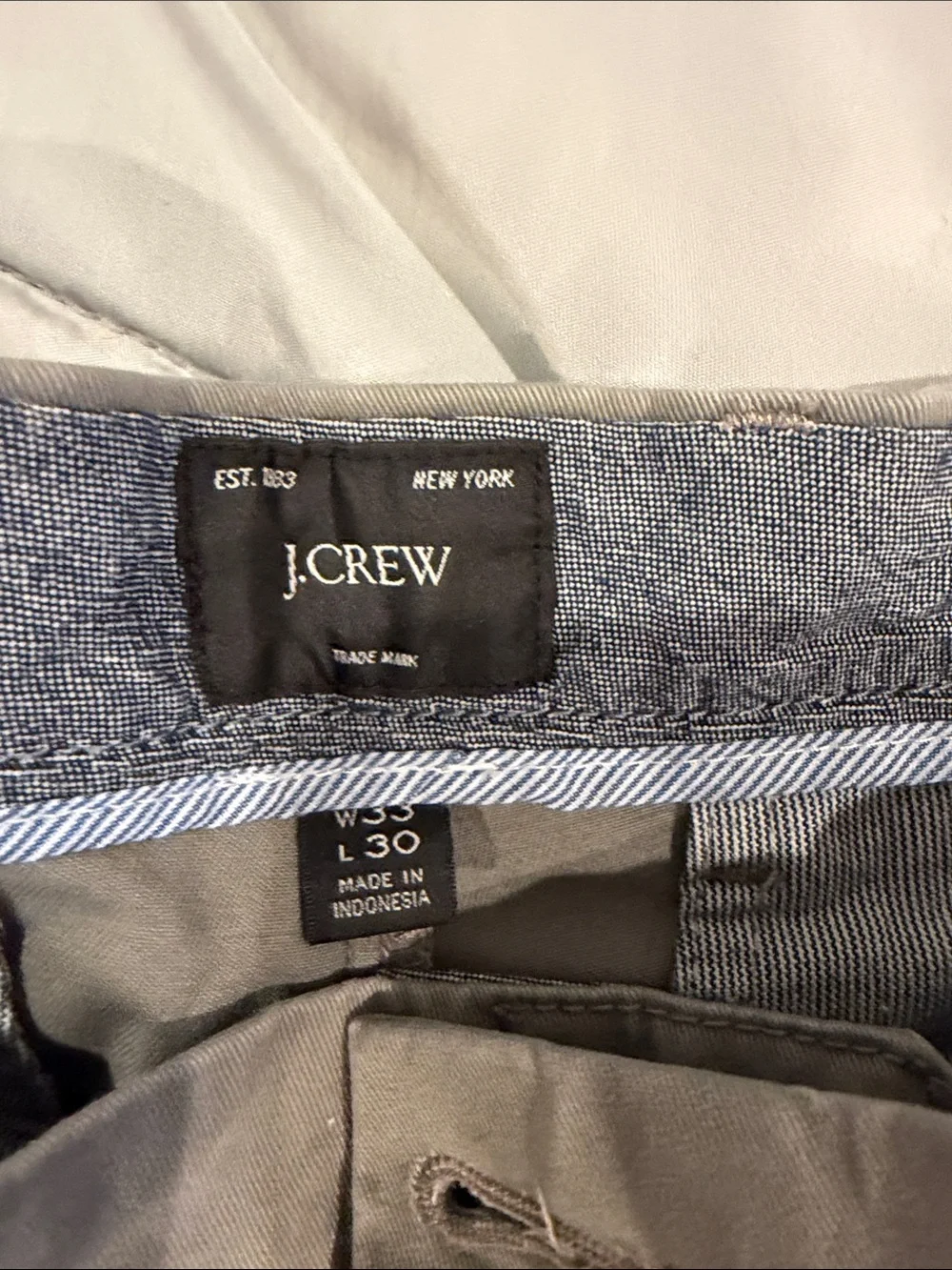 J. Crew Men's Chinos in Light Khaki